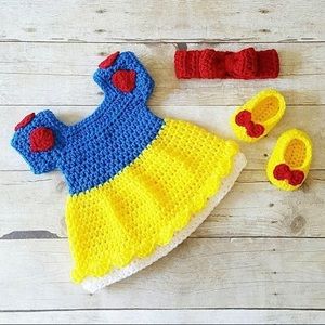 crochet baby “SNOW WHITE” costume